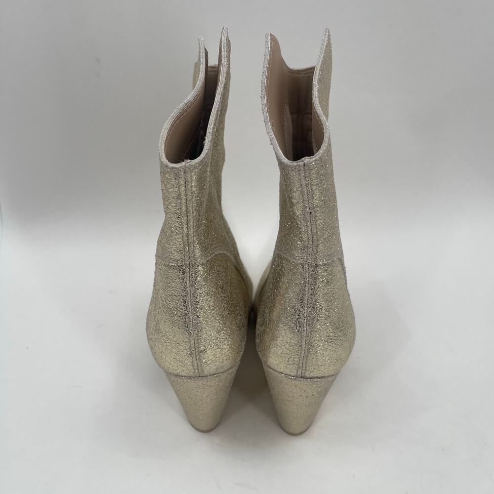 DOLCE VITA Nestly Boots Size 6.5 Gold Metallic Western Cowgirl Cowboy Suede NEW - Picture 10 of 16